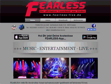 Tablet Screenshot of fearless-live.de